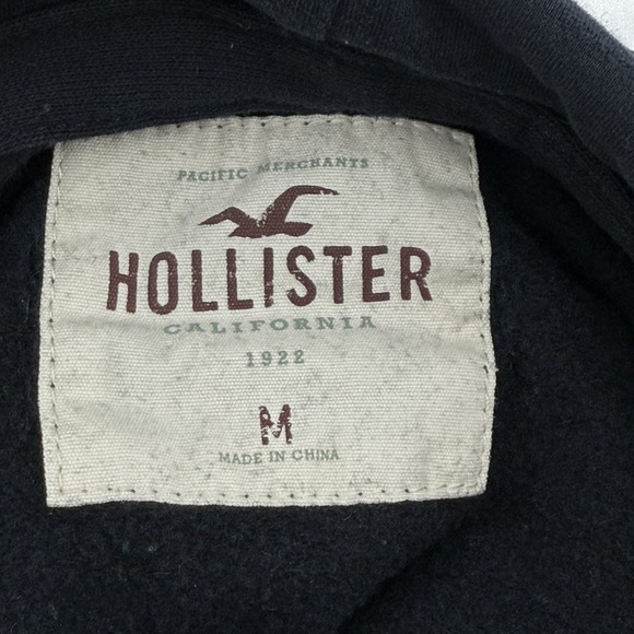 Hollister California Size M Black Pullover Sweatshirt Hoodie Graphic Print - Picture 4 of 7